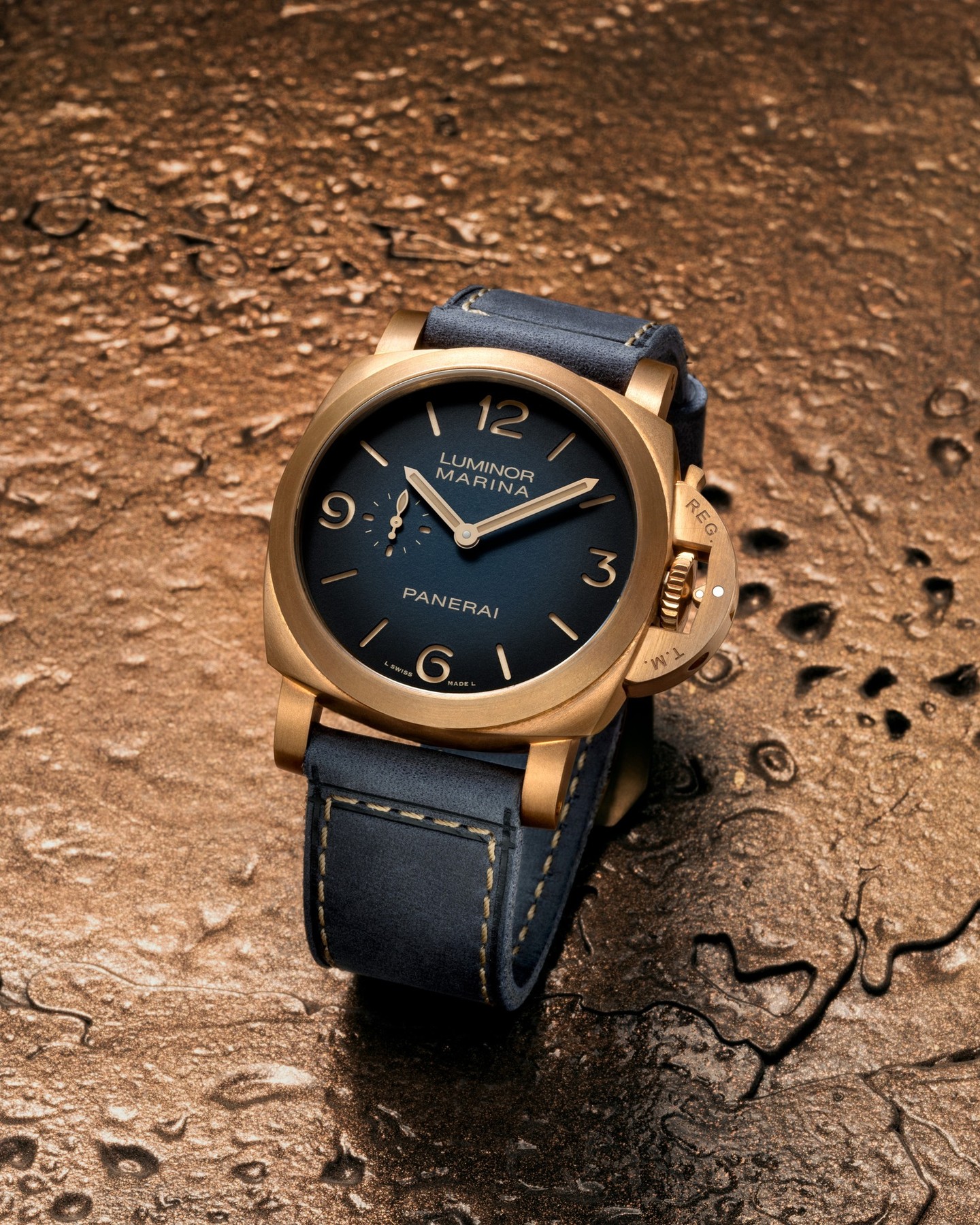 A material that evolves with its owner.

Every tool watch ages with a unique identity, becoming a companion shaped by the adventures it experiences.
Bronze embodies Panerai’s spirit of innovation and enduring bond to the sea. 

For the first time, bronze enters the Luminor Marina line.

The Luminor Marina Bronzo PAM01678 pairs a 44 mm bronze case with a blue gradient sandwich dial and the P.980 calibre, complete with 500 m water resistance. 

Discover more via link in bio.

 #Panerai #PAM1678 #PaneraiBronzo #Bronzo